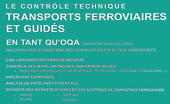 le controle technique transports ferroviaires et guidés